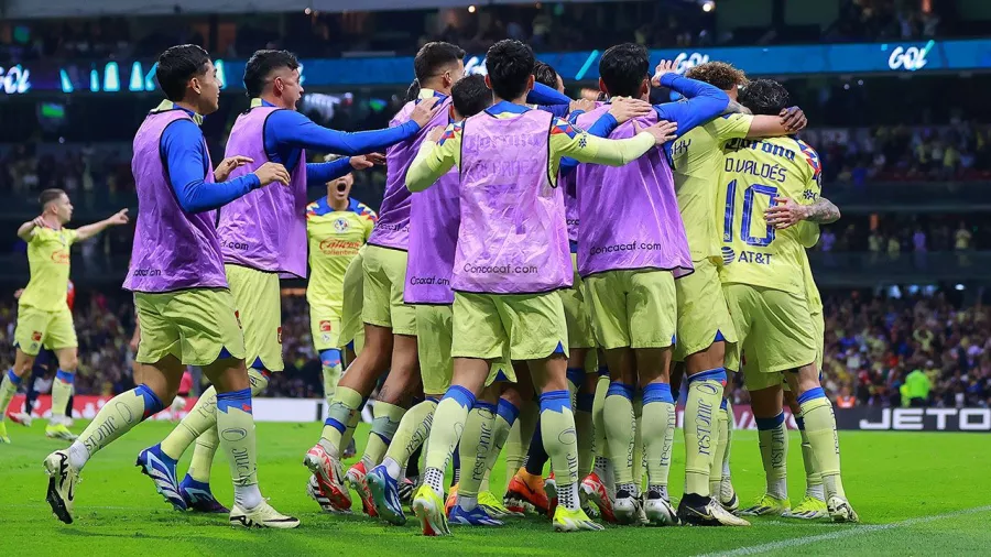 Así celebraron las Águilas los goles de la clasificación.