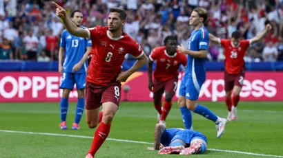 El campeón contra las cuerdas; Suiza con ventaja ante Italia en la Eurocopa