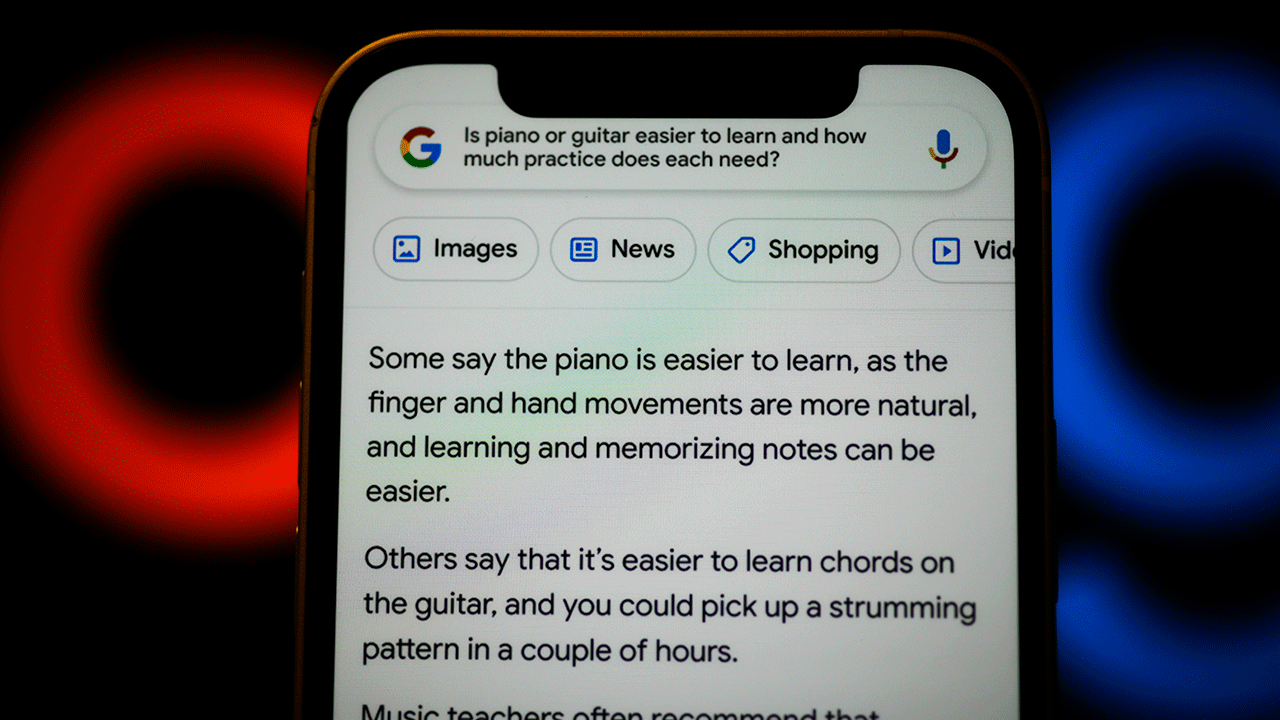 An example of an answer provided by Google Bard on a phone