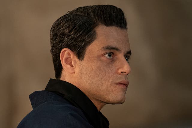 <p>A compendium of Bond villain clichés: Rami Malek in ‘No Time to Die’</p>