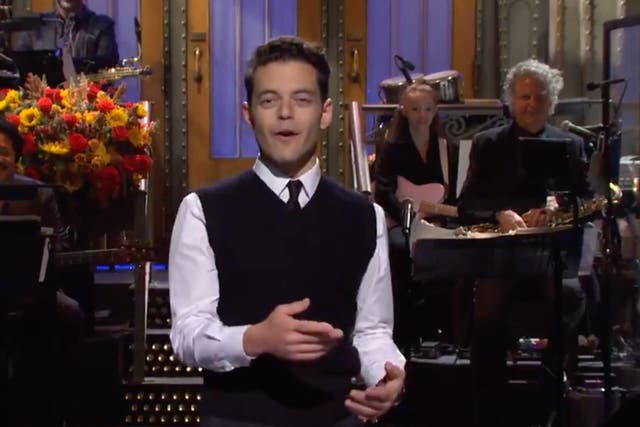 <p>Rami Malek on SNL</p>