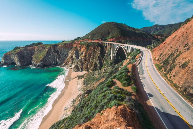 <p>Views of the Pacific Ocean from California’s Route 1 highway</p>