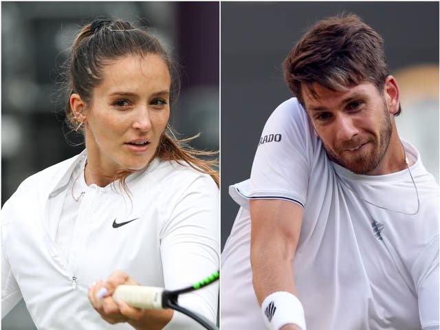 Laura Robson (left) has praised Cameron Norrie’s work ethic (Kieran Cleeves/John Walton/PA)