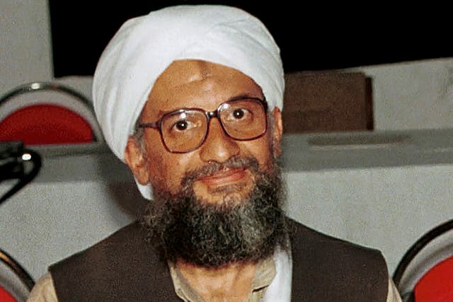 <p>Smiling assassin: Al-Zawahiri photographed in Afghanistan in 1998 </p>