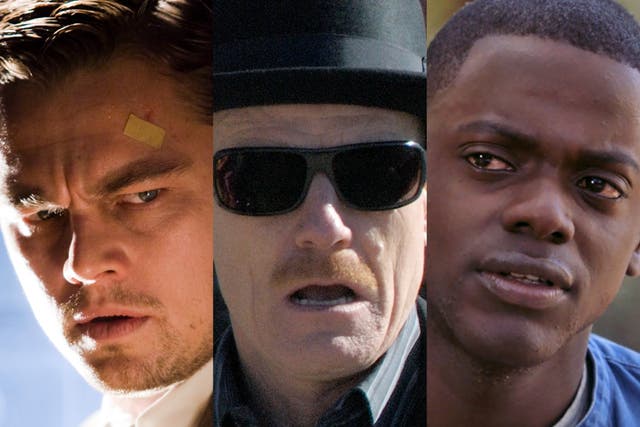 <p>Leonardo DiCaprio in ‘Shutter Island’, Bryan Cranston in ‘Breaking Bad’ and Daniel Kaluuya in ‘Get Out'</p>