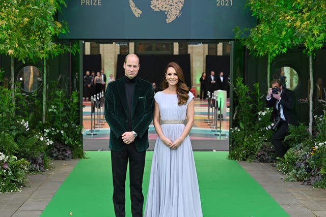 <p>The Prince and Princess of Wales at last year’s ceremony at Alexandra Palace in London</p>