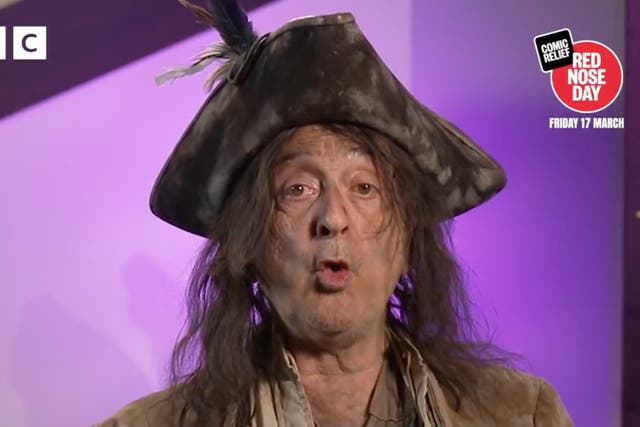 <p>Tony Robinson as Baldrick on ‘Comic Relief’</p>