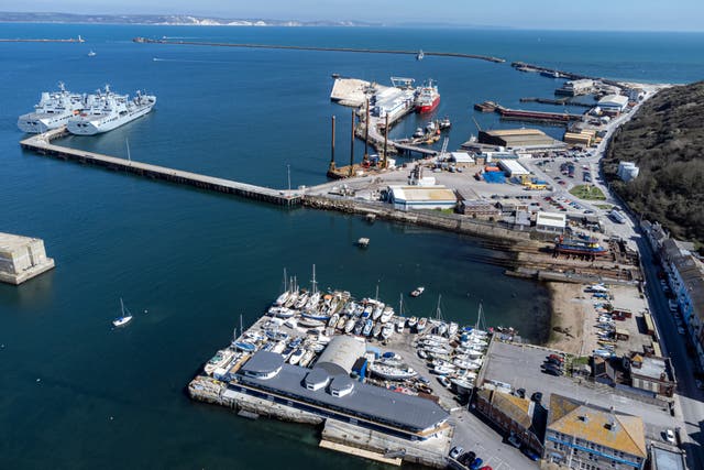 Portland Harbour in Dorset (PA)