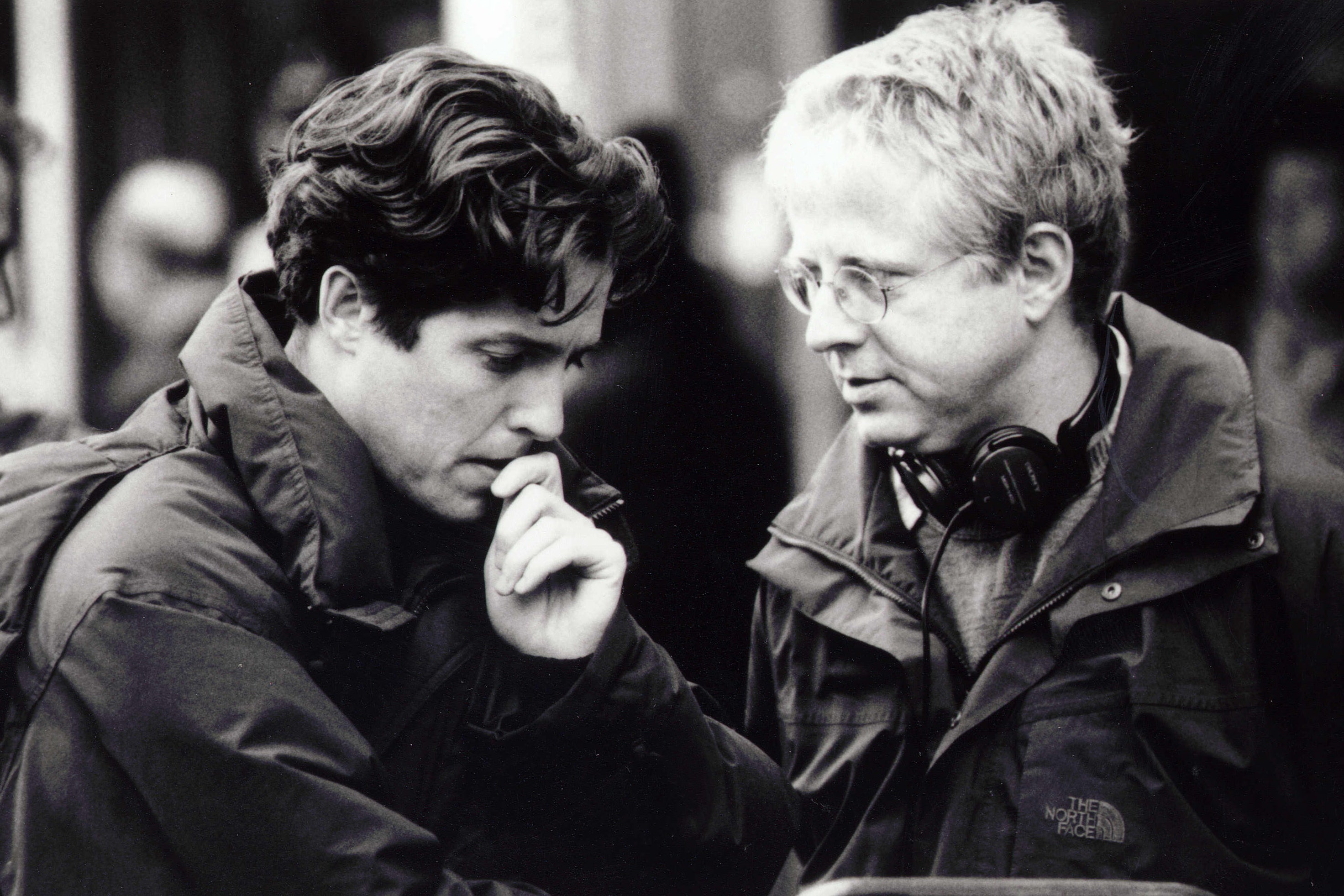 Maestro and muse: Richard Curtis directs Hugh Grant on the set of ‘Notting Hill’