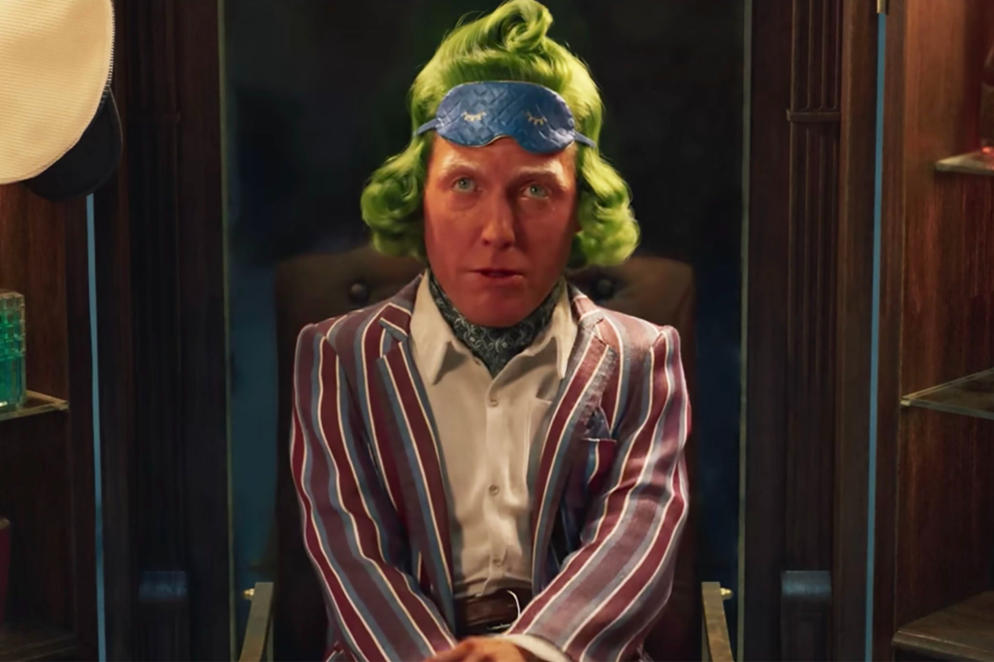 Yes, really: Grant as an Oompa-Loompa in the new Roald Dahl-inspired film ‘Wonka’