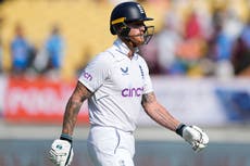 Ben Stokes urges England not to ‘spiral’ after drubbing by India in third Test