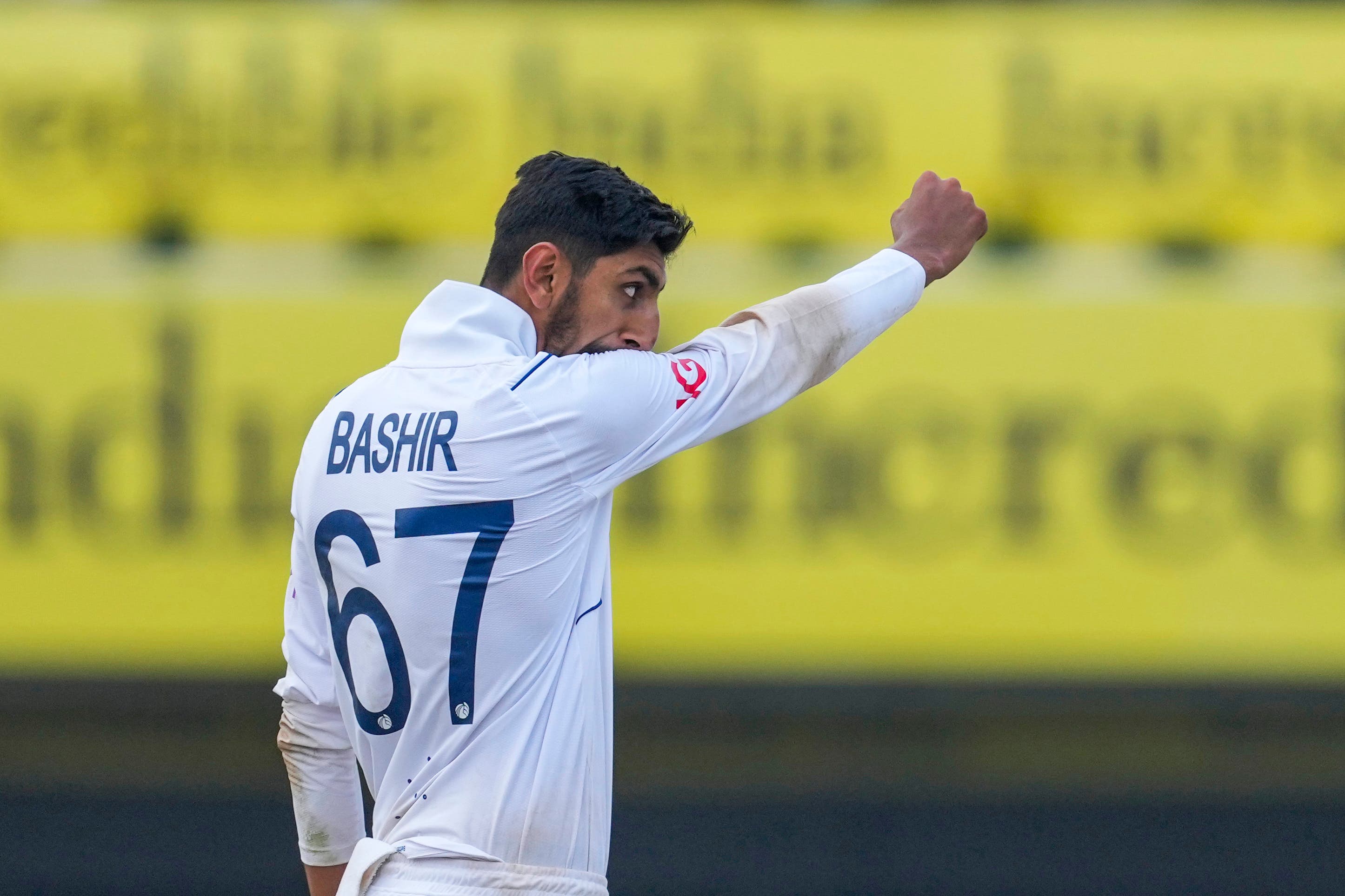 Shoaib Bashir could be loaned out by Somerset to continue his development (Ajit Solanki/AP)