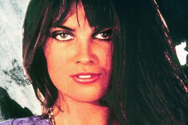 <p>Scream queen: Caroline Munro in the classic Hammer horror film ‘Dracula AD 1972’ </p>