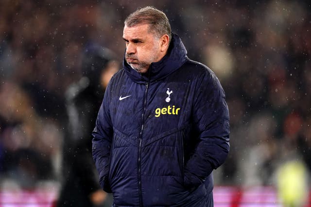 Ange Postecoglou’s side had to settle for a point (John Walton/PA)