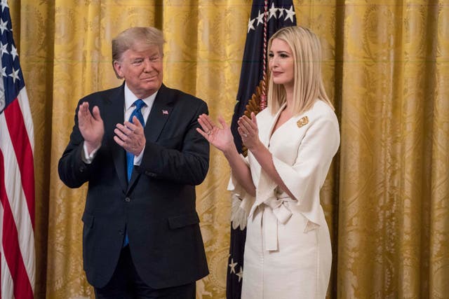 <p>Donald and Ivanka Trump have given to Democrats in the past, including Kamala Harris </p>