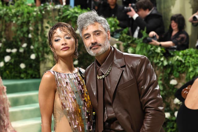 <p>Rita Ora and Taika Waititi attend the 2024 Met Gala</p>