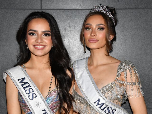 <p>Miss Teen USA 2023, UmaSofia Srivastava (left) and Miss USA 2023, Noelia Voigt, have both resigned their respective crowns in the past weeks amid accusations against the Miss Universe Organisation (MUO) </p>