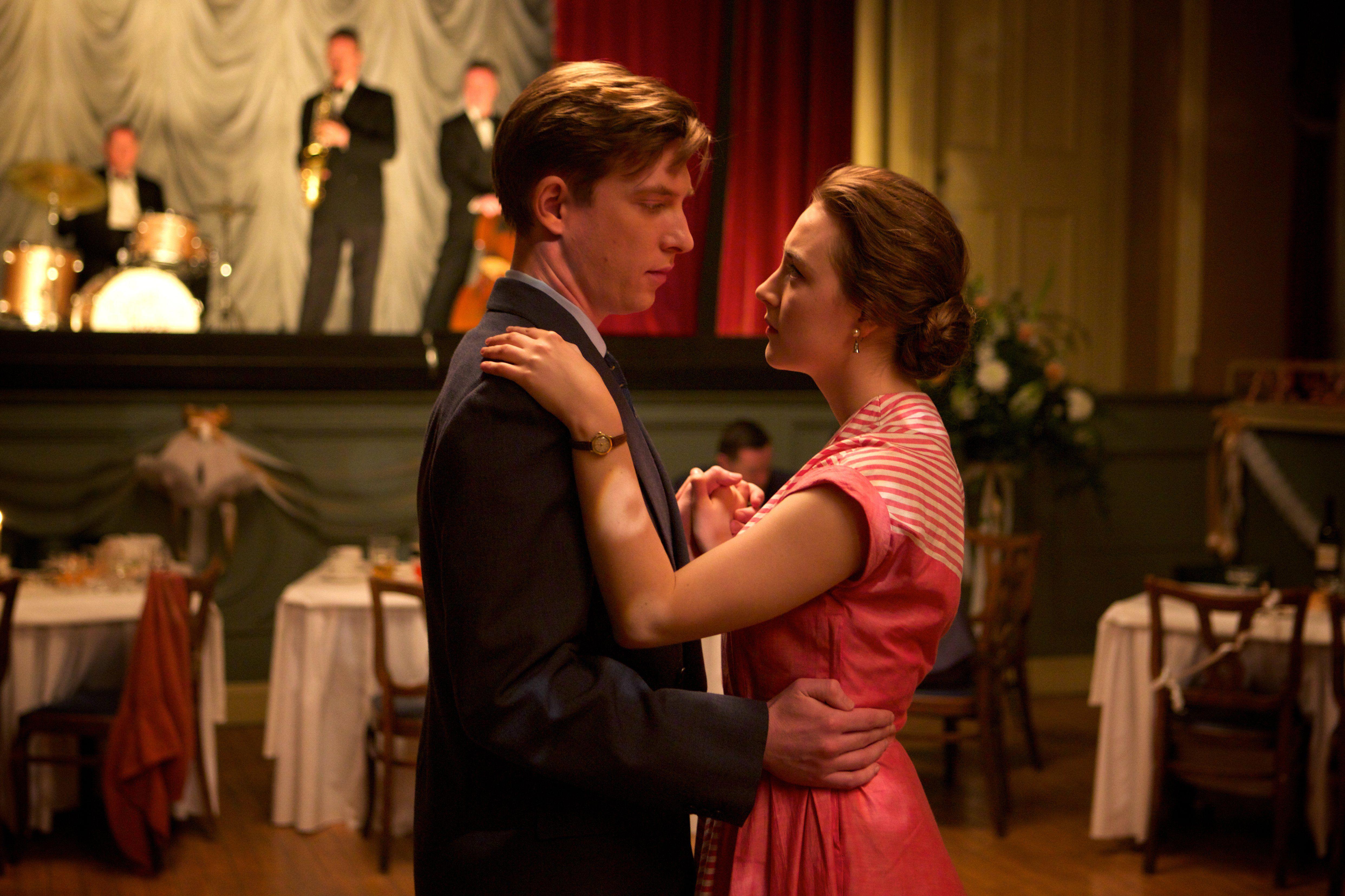 Emory Cohen and Saoirse Ronan in ‘Brooklyn’