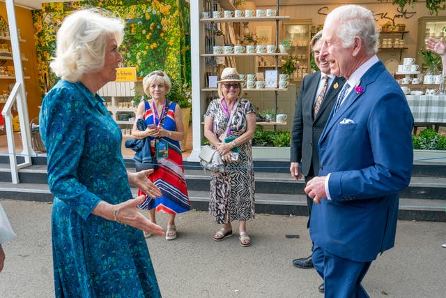 <p>Queen Camilla makes Bridgerton admission during Chelsea Flower Show visit.</p>