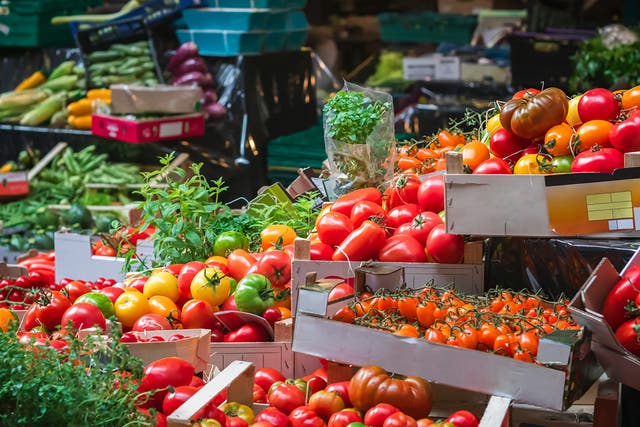 <p>You know it’s summer when there’s tomatoes at the market </p>