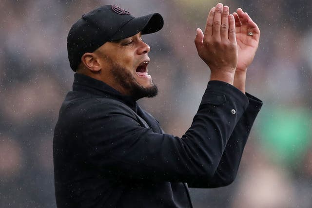 Bayern Munich have announced the appointment of ex-Burnley manager Vincent Kompany as their new head coach on a three-year deal (Tim Markland/PA)