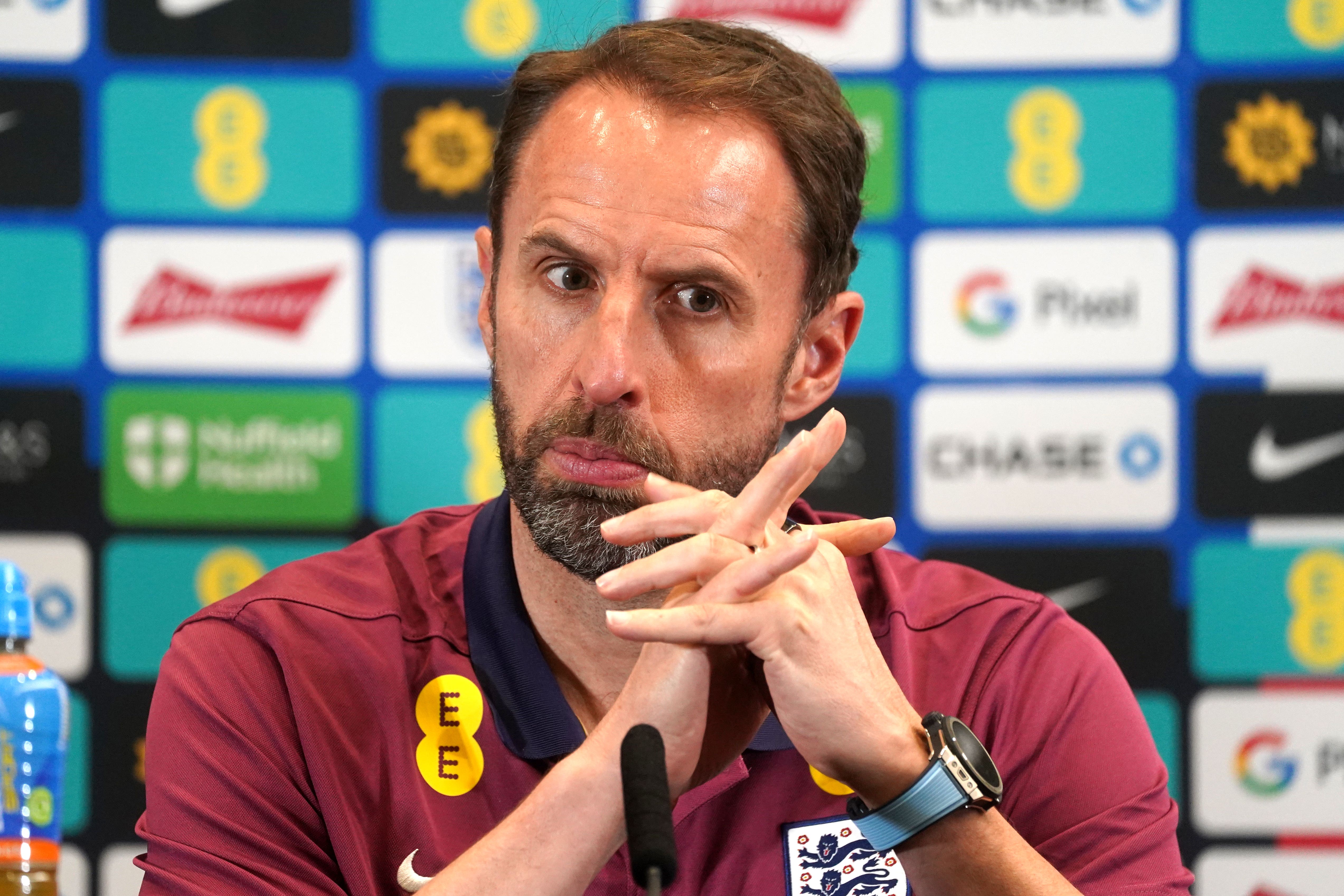 England manager Gareth Southgate is weighing up his attacking options