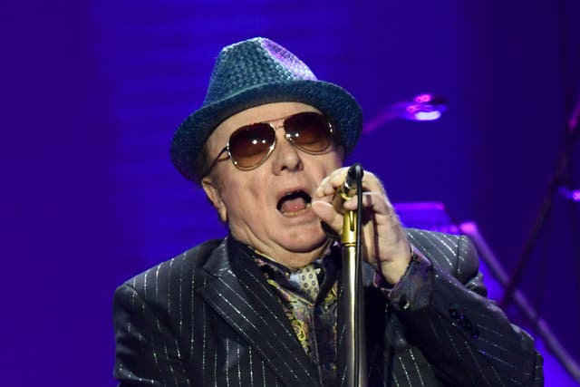 <p>Van Morrison performing onstage in 2020</p>