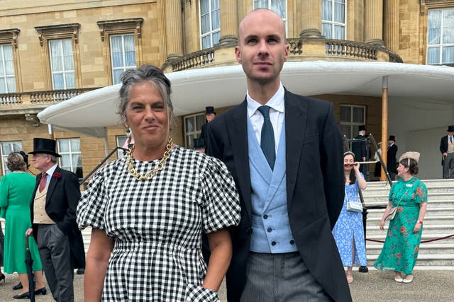 <p>Tracey Emin alongside her assistant Harry Weller</p>