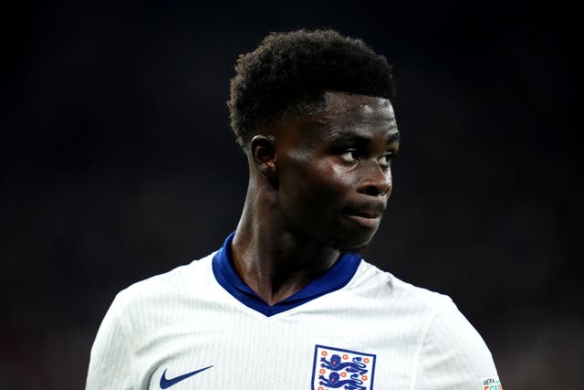 Bukayo Saka has backed England to achieve success at Euro 2024 (Adam Davy/PA)