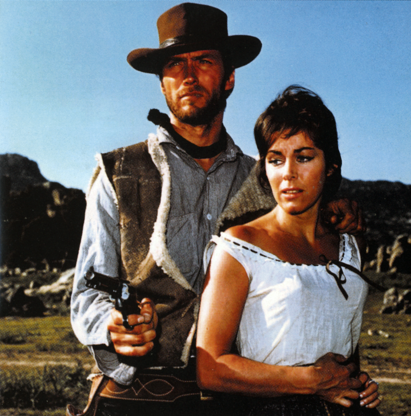 Stick ’em up: Clint Eastwood and Marianne Koch in ‘A Fistful of Dollars’
