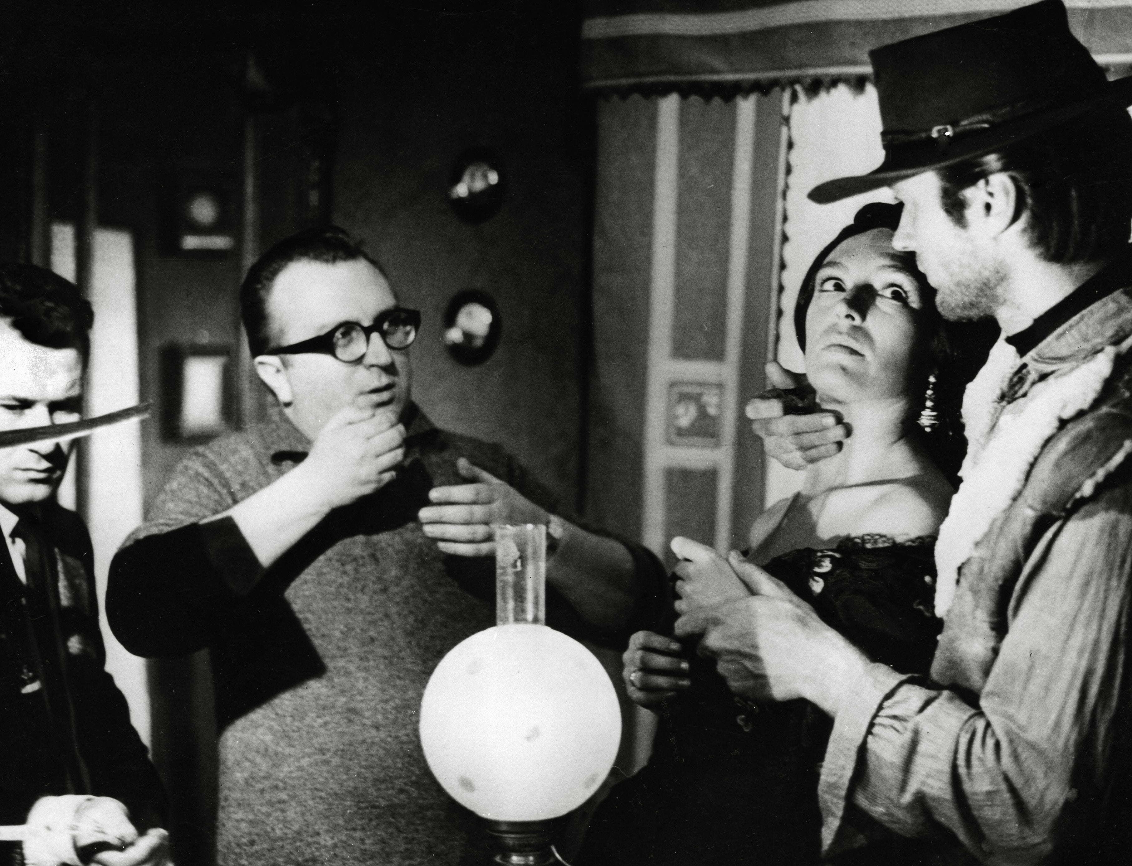 Sergio Leone, Clint Eastwood and Margarita Lozano filming ‘A Fistful of Dollars’