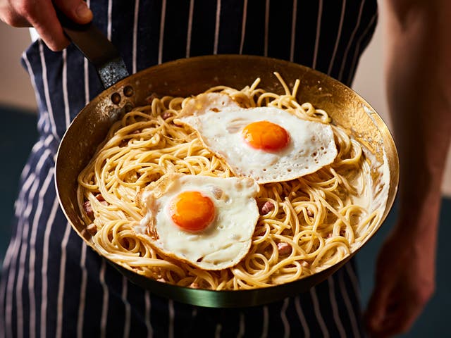 <p>Britalian carbonara is sure to upset some nonnas </p>