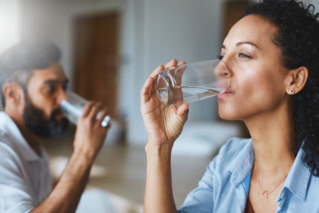 <p>The guidance says eight glasses of water a day is important for optimum health – but experts say the science is flawed </p>