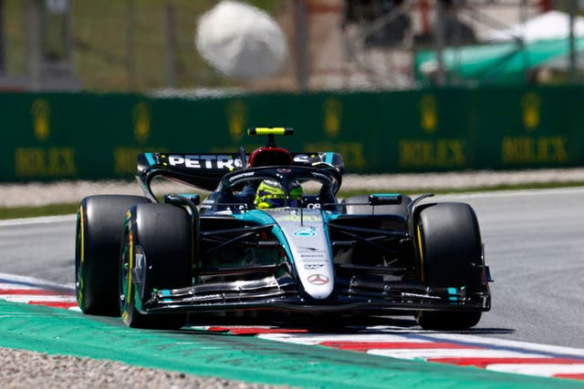 Lewis Hamilton finished fastest in practice (Joan Monfort/AP)