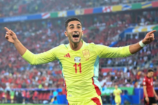 <p>Ferran Torres helped show the depth that Spain have built </p>