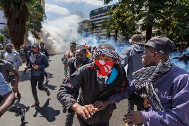 <p>Dozens of protesters have been shot dead and injured while storming the Kenyan parliament on Tuesday </p>