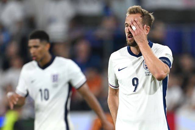 <p>England captain Harry Kane has struggled to make an impact so far </p>