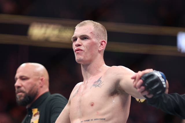 <p>Ian Machado Garry after beating Geoff Neal via decision in February</p>