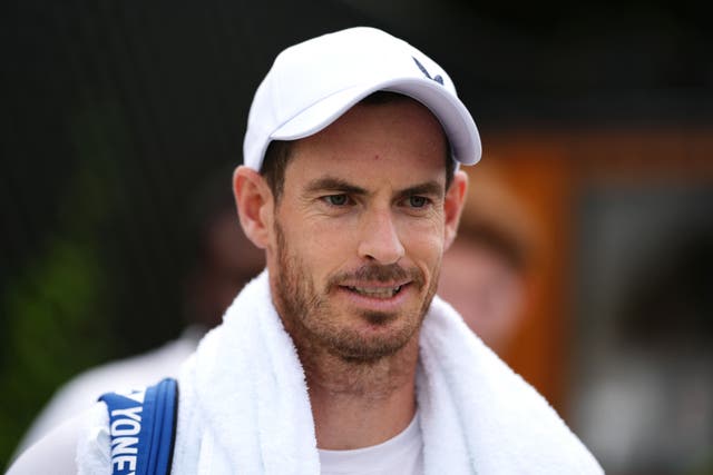 <p>Andy Murray smiles after his practice session on Saturday (John Walton/PA)</p>