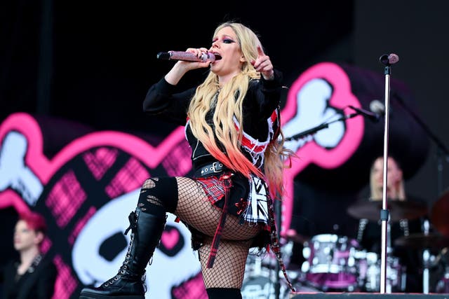 <p>Avril Lavigne kicks up a storm on the Other Stage at Glastonbury Festival 2024</p>