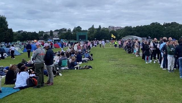 <p>Wimbledon fans camp overnight to try and get tickets.</p>