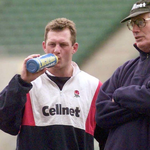 Former England head coach Jack Rowell (centre) has died (Adam Butler/PA)