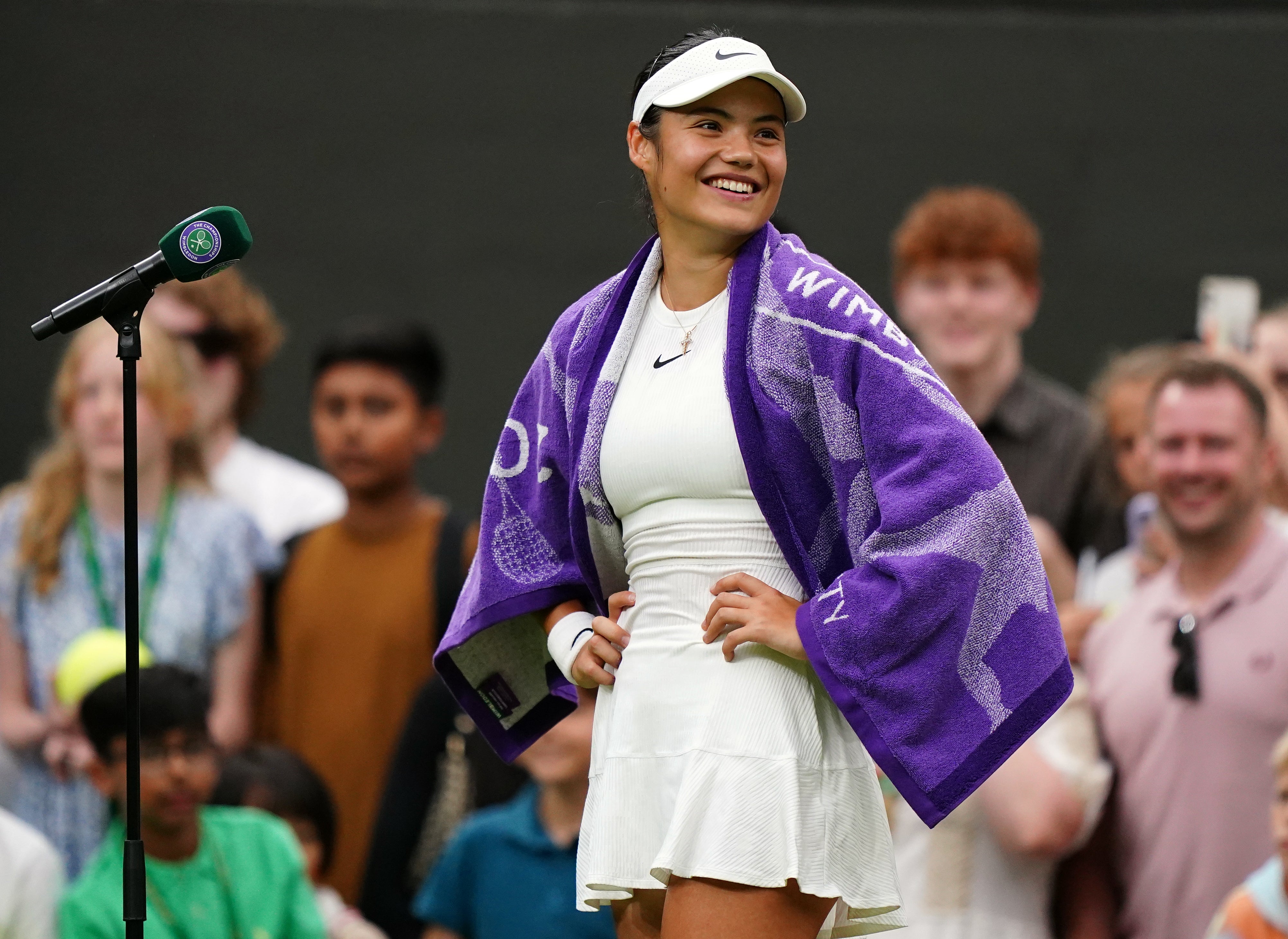 Emma Raducanu is excited to partner Andy Murray (Zac Goodwin/PA)