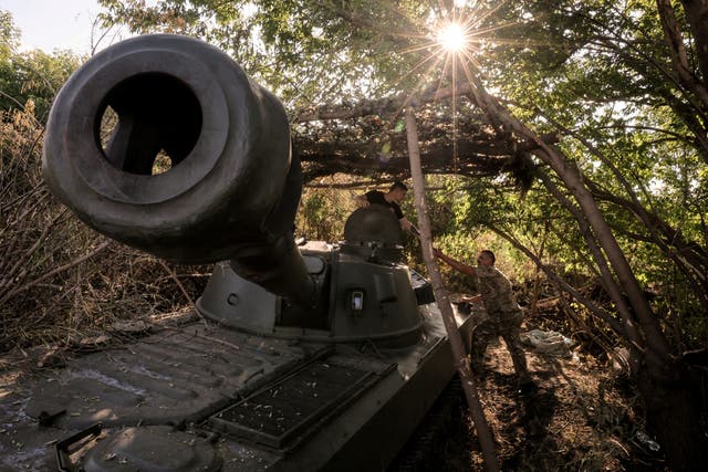 <p>Ukrainian forces around Chasiv Yar</p>