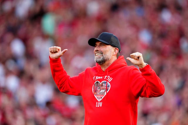 <p>Jurgen Klopp was a popular figure at Anfield (Peter Byrne/PA)</p>