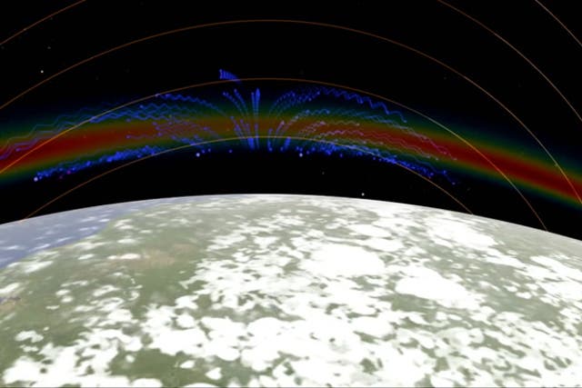 <p>Nasa spots ‘surprise’ X shapes in Earth’s atmosphere - and scientists are struggling to explain them.</p>