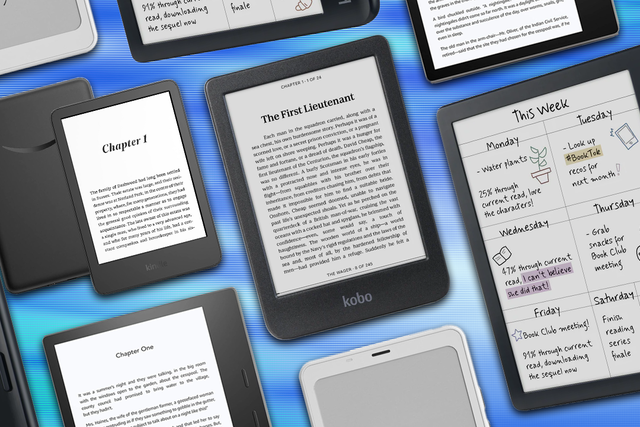 <p>Search for keywords, read in colour and use built-in front lights, with the latest and best ebook readers  </p>