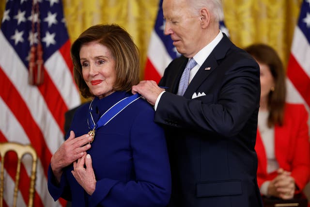 <p>Former Speaker of the House Nancy Pelosi has been equivocal in her support for President Joe Biden.</p>