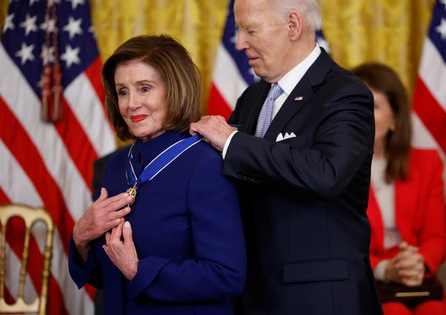 <p>Former Speaker of the House Nancy Pelosi has been equivocal in her support for President Joe Biden.</p>