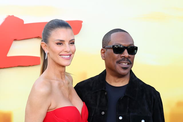 <p>Paige Butcher and Eddie Murphy attend the Los Angeles Premiere Of Netflix’s ‘Beverly Hills Cop: Axel F’ at Wallis Annenberg Center for the Performing Arts on 20 June 2024 in Beverly Hills, California</p>